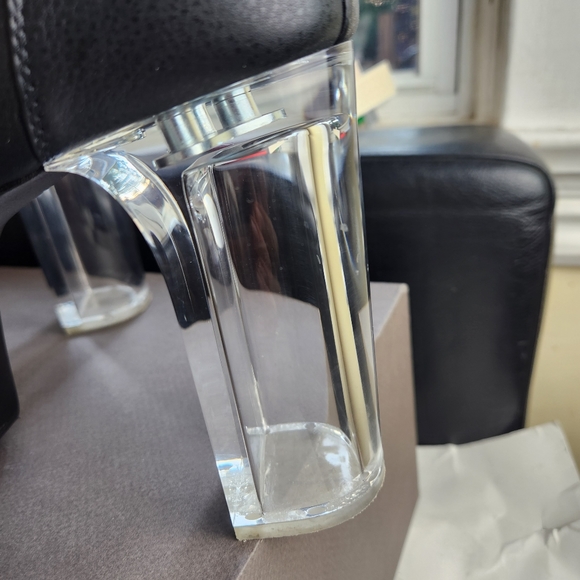 RICK OWENS GRILL KISS LEATHER BOOTS IN BLACK size 40.5 BNWB floor model - Picture 9 of 13